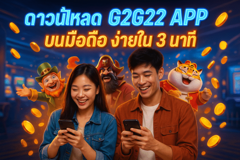 ดาวน์โหลด G2G22 APP บนมือถือ ง่ายใน 3 นาที