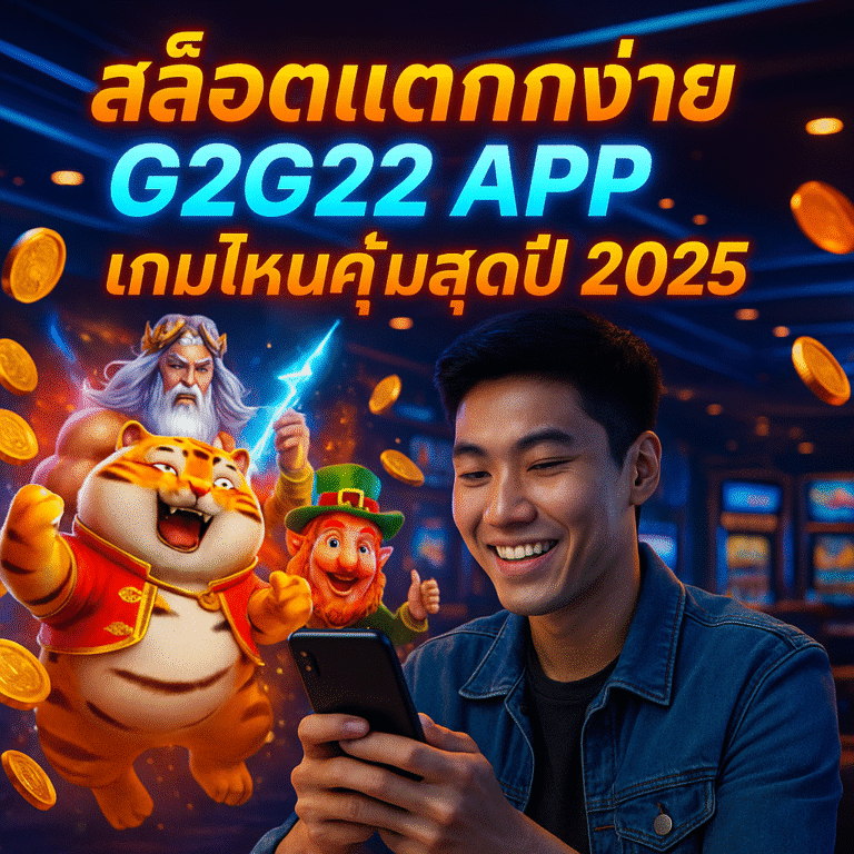 สล็อตแตกง่าย G2G22 APP เกมไหนคุ้มสุดปี 2025