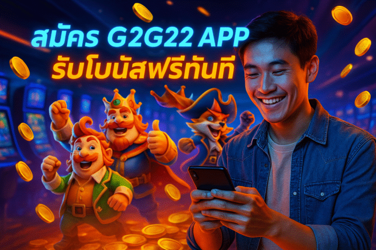 สมัคร G2G22 APP รับโบนัสฟรีทันที