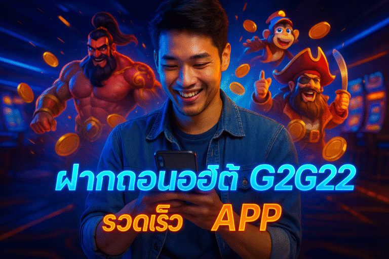 ฝากถอนออโต้ G2G22 APP รวดเร็ว ปลอดภัย