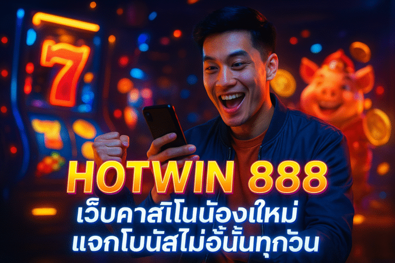 HOTWIN 888 เว็บคาสิโนน้องใหม่ แจกโบนัสไม่อั้นทุกวัน